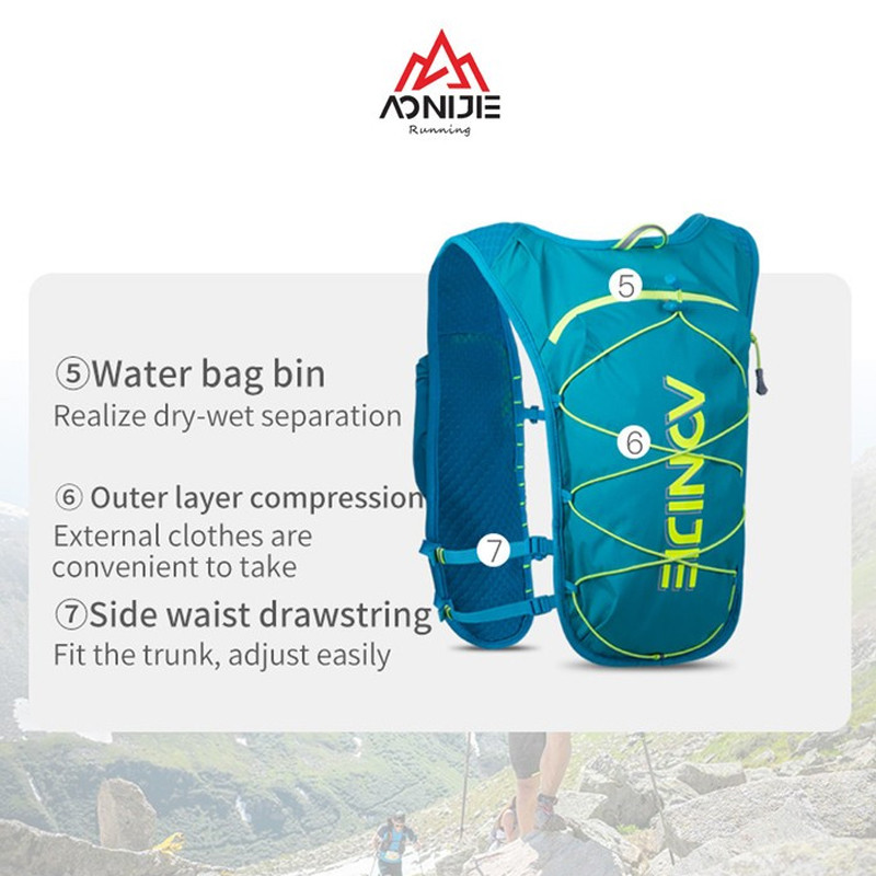 Jual Baju Lari Aonijie Hydration Backpack Vest Gray Original C9107 - Blue - v3.ncrsport.com